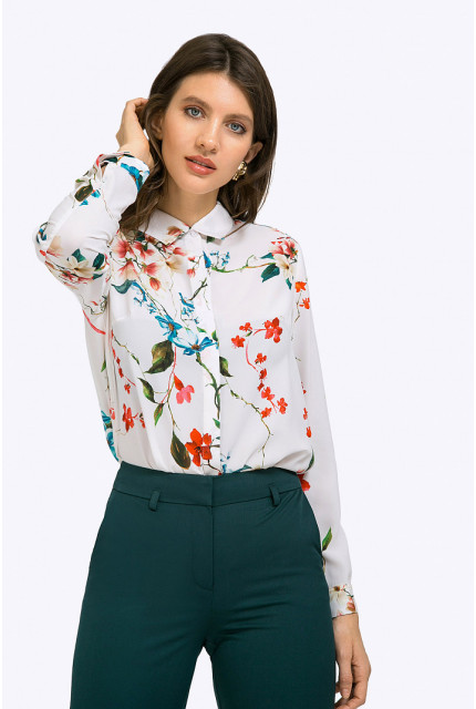 Блуза Emka Fashion B2291-pansies