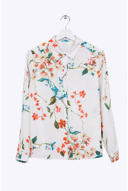 Блуза Emka Fashion B2291-pansies