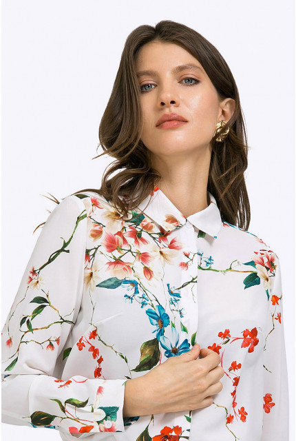 Блуза Emka Fashion B2291-pansies