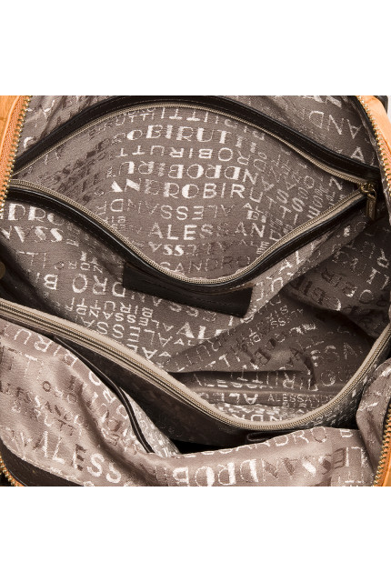 Сумка Alessandro Birutti 007-1025-кэмел-кроко