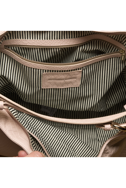 Сумка Alessandro Birutti 007 1065 розовый кроко