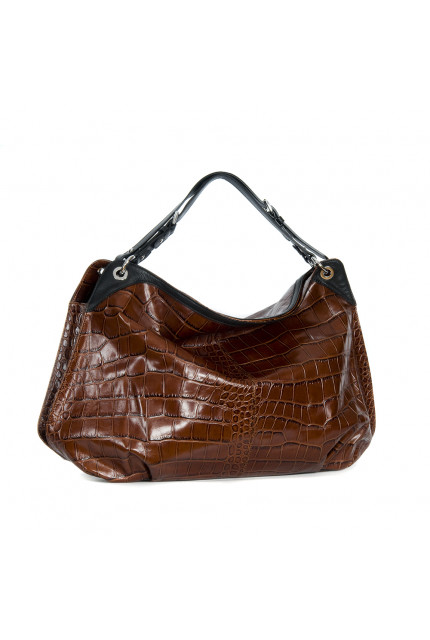 Сумка Alessandro Birutti 007 1099 коричневый кроко