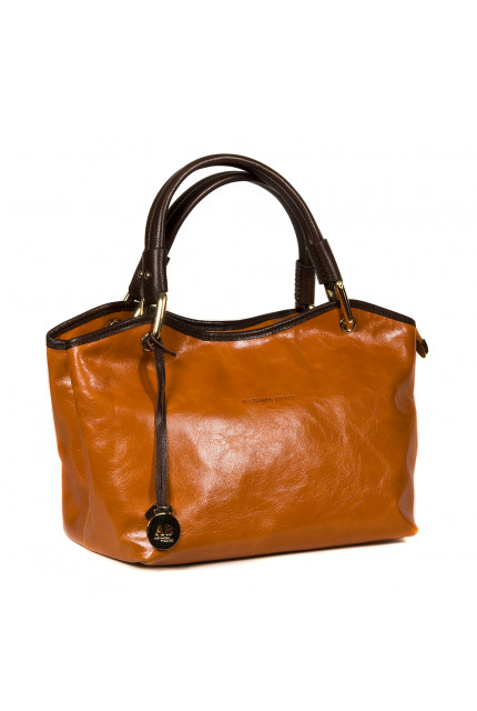 Сумка Alessandro Birutti 007-514-оранжевая-кожа