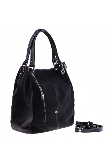 Сумка Alessandro Birutti 0109 черная замша симфони