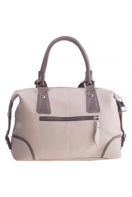 Сумка Alessandro Birutti 0119-бежевая-капучино-сим