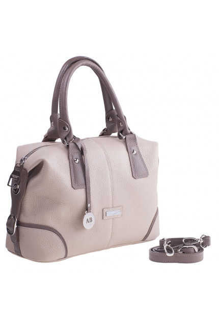 Сумка Alessandro Birutti 0119-бежевая-капучино-сим