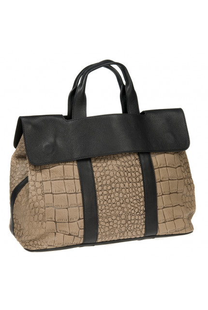 Сумка Alessandro Birutti 10-581 табак кроко