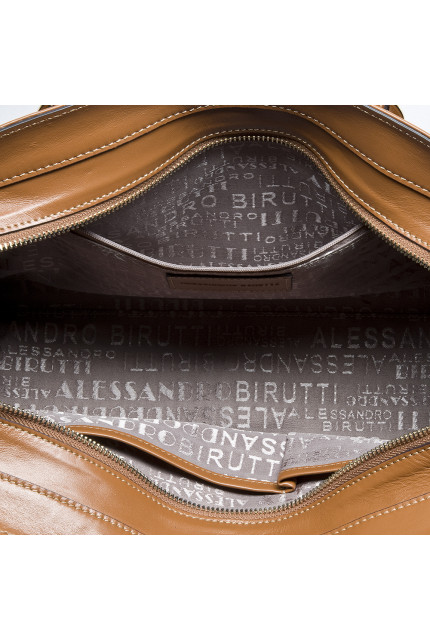 Сумка Alessandro Birutti 10-729 светло коричневая