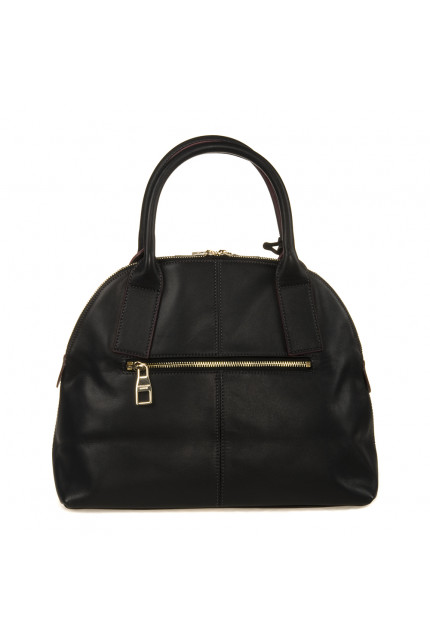 Сумка Alessandro Birutti 10-794-черная-кожа+бежева