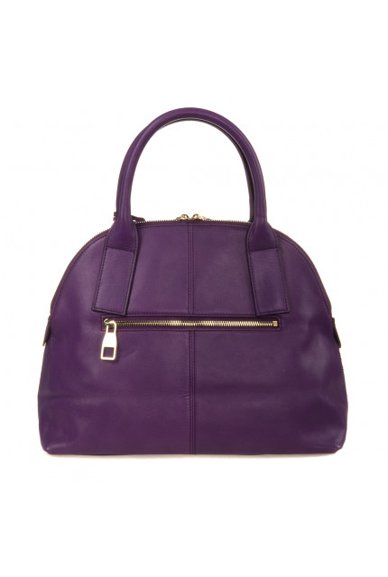 Сумка Alessandro Birutti 10-794 фиолетовая кожа+бе