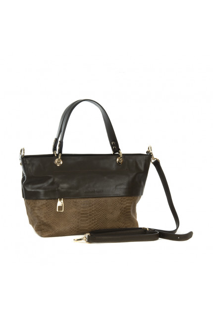 Сумка Alessandro Birutti 10-801 табак кроко S