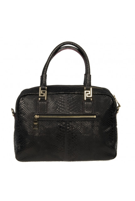 Сумка Alessandro Birutti 10-808 черный кроко S