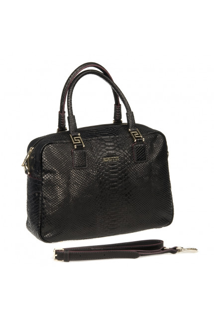 Сумка Alessandro Birutti 10-808 черный кроко S