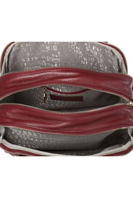 Сумка Alessandro Birutti 10-829 темно-красная симф