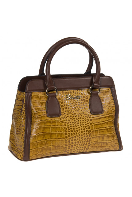 Сумка Alessandro Birutti 10-903  желтый крок Е отд