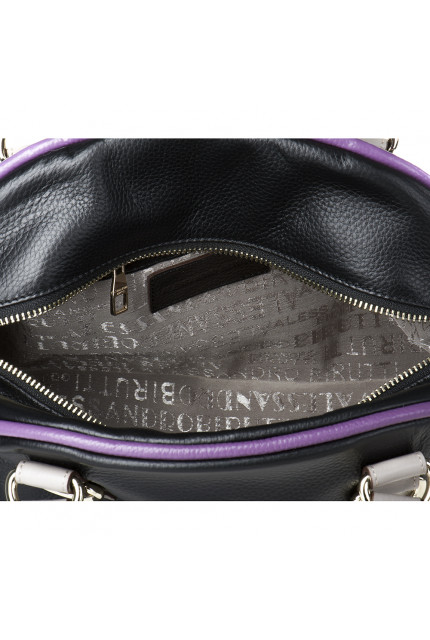 Сумка Alessandro Birutti 13-012-1-черно-фиолетово-