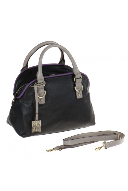 Сумка Alessandro Birutti 13-012-1-черно-фиолетово-