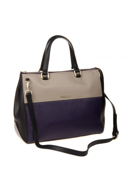 Сумка Alessandro Birutti 13-048-4 фиолет-серый-чер