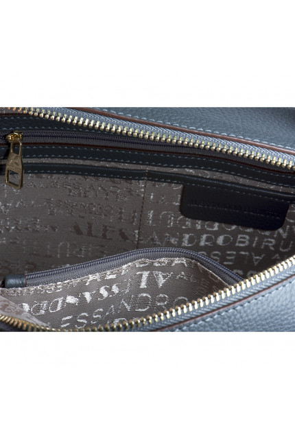 Сумка Alessandro Birutti 13-167-1 темно-серая симф