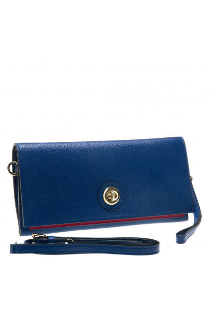 Клатч Alessandro Birutti 13-226 синий малина симфо