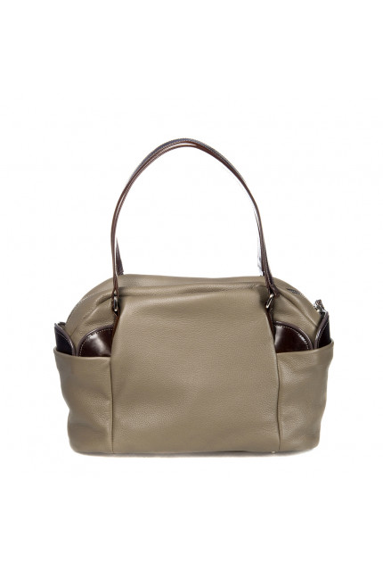 Сумка Alessandro Birutti 1790-темно-бежевая-симфон