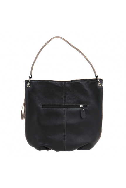 Сумка Alessandro Birutti 4007-черная+капучино-симф