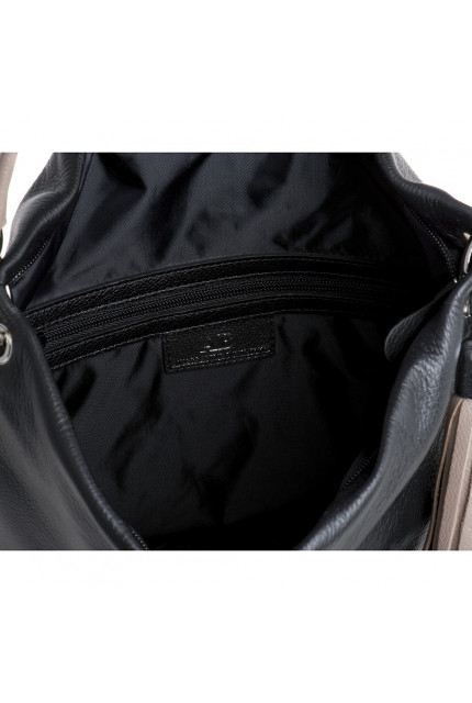 Сумка Alessandro Birutti 4007-черная+капучино-симф