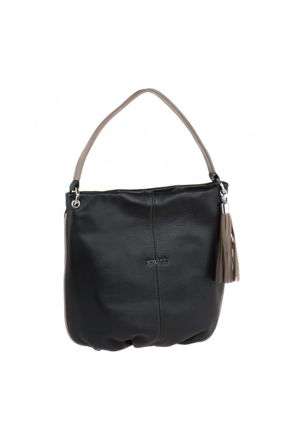 Сумка Alessandro Birutti 4007-черная+капучино-симф