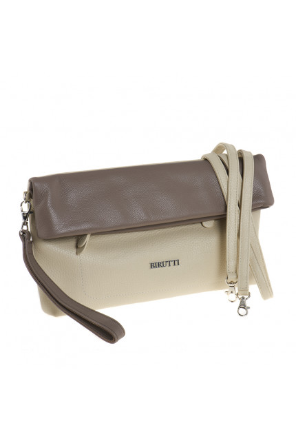 Клатч Alessandro Birutti 4008-бежевая-капучино-сим
