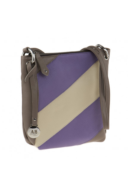 Сумка Alessandro Birutti 4011 капучино сирень беж.