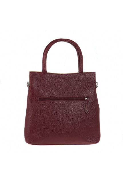 Сумка Alessandro Birutti 4013 красная бежевая симф