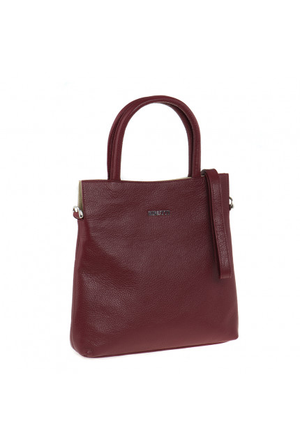 Сумка Alessandro Birutti 4013 красная бежевая симф