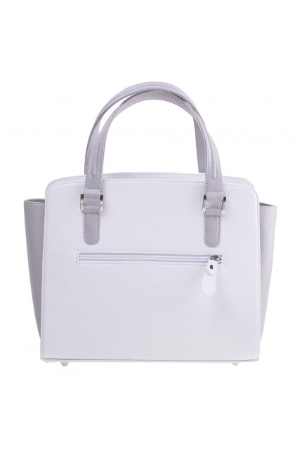 Сумка Alessandro Birutti 4015 белая серая симфония