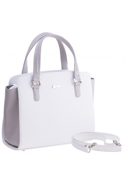 Сумка Alessandro Birutti 4015 белая серая симфония