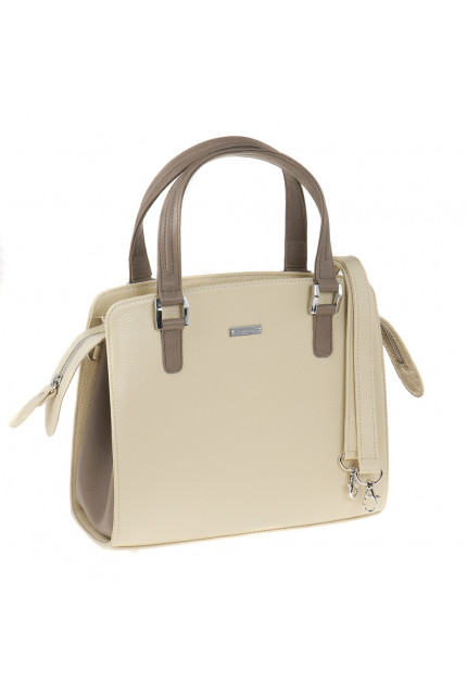 Сумка Alessandro Birutti 4015-бежевая-капучино-сим