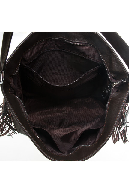 Сумка Alessandro Birutti 4018 коричн замша симфони