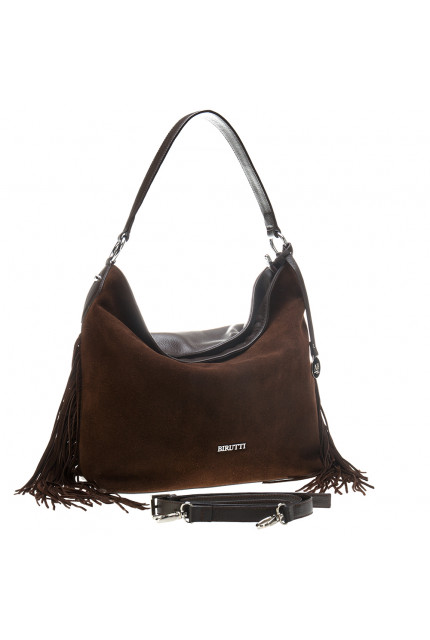 Сумка Alessandro Birutti 4018 коричн замша симфони