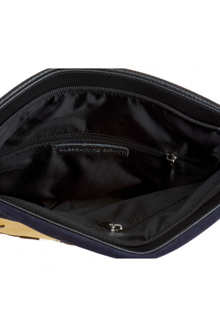 Сумка Alessandro Birutti 48-син-з-черн-филин