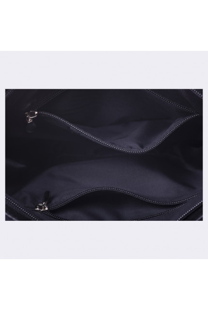 Сумка Alessandro Birutti 49-синяя-замша-черный-кот