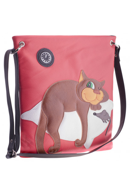 Сумка Alessandro Birutti 50 красн черн кот