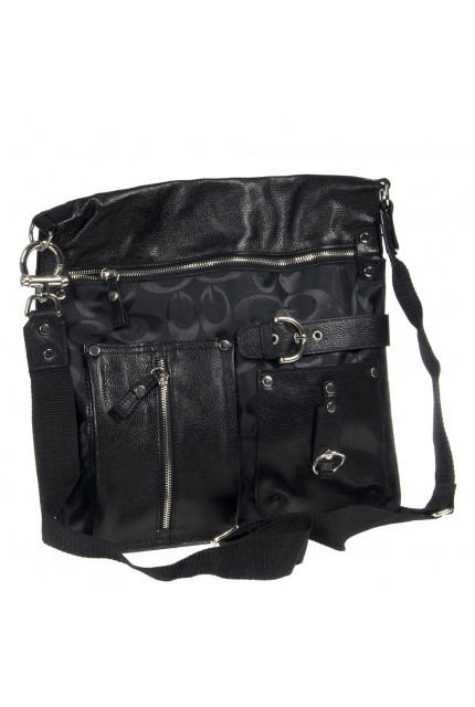 Сумка Alessandro Birutti 637-Чёрный-текстиль-с-отд