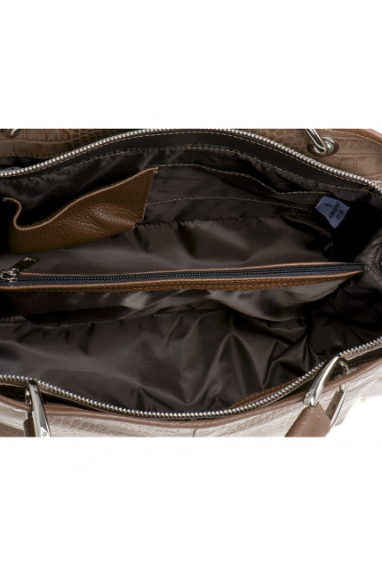 Сумка Alessandro Birutti 642--капучино-кроко