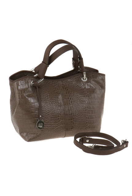 Сумка Alessandro Birutti 642--капучино-кроко
