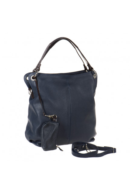 Сумка Alessandro Birutti 715-синяя-симфония+корич.