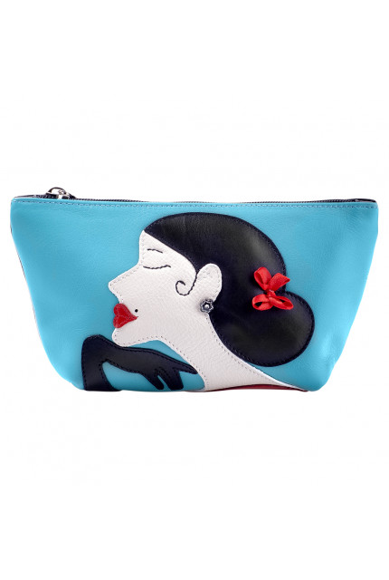 Косметичка Alessandro Birutti К008 черная желтая женщин