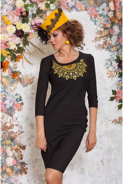 Платье Art Ribbon M1048-brown