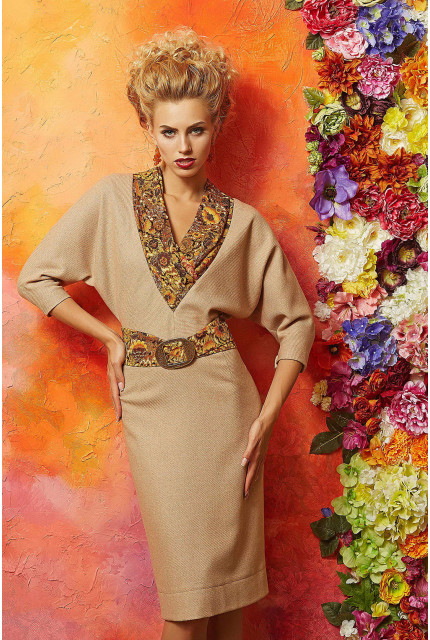 Платье Art Ribbon M2133Р1001-bezh