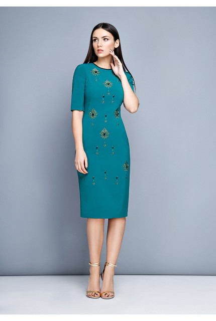 Платье LaVela L1434-зеленый