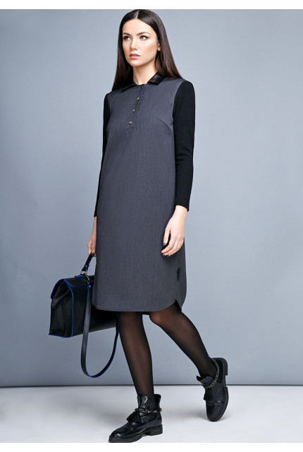 Платье LaVela L1484-серый