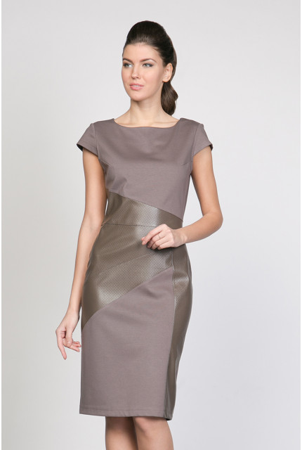 Платье La Via Estelar 11903-кофейный